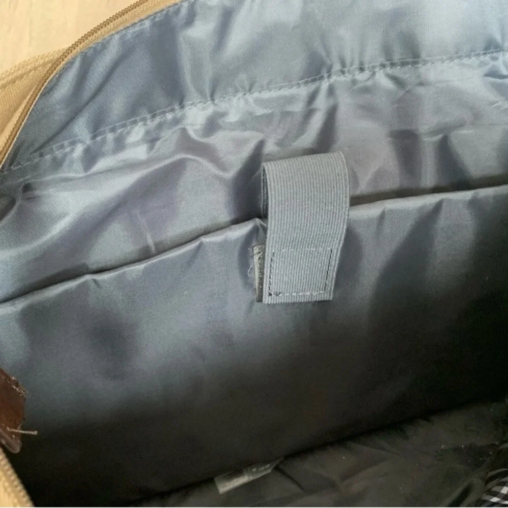 Daniel Cremieux Tan and Brown Briefcase